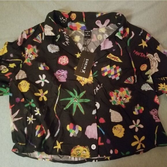 Crop top button up - Picture 2 of 9